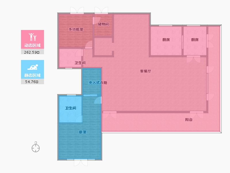 安徽省-黄山市-黄山颐高雍和官邸-294.01-户型库-动静分区