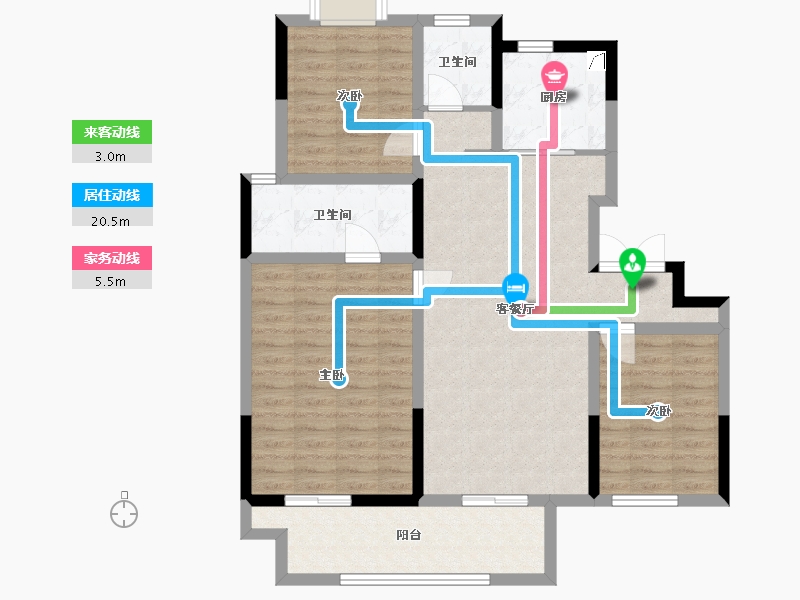 河南省-郑州市-正商智慧城-97.55-户型库-动静线