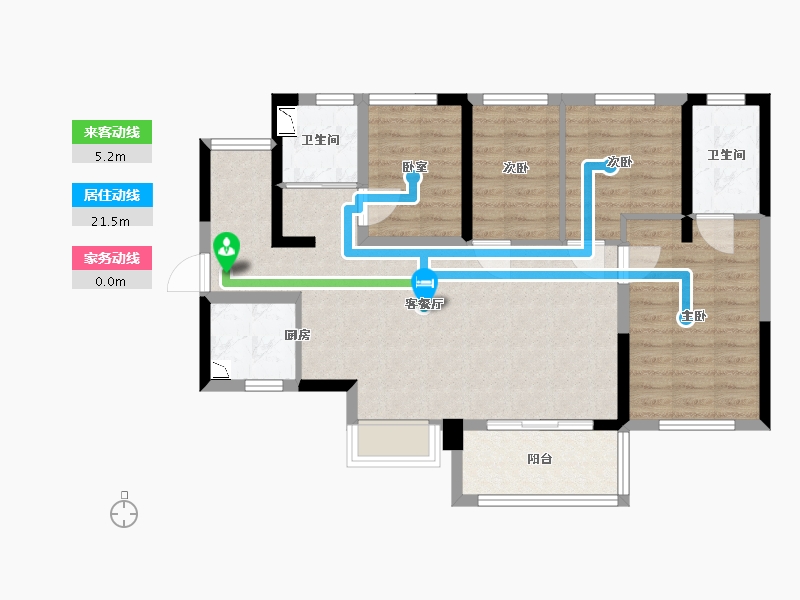 广东省-广州市-万科金域学府-85.51-户型库-动静线