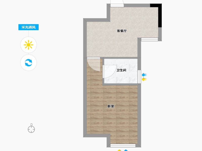 安徽省-黄山市-翼天壹号院-38.80-户型库-采光通风