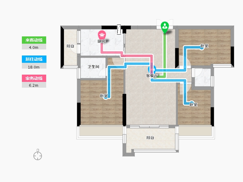 广东省-江门市-雅景臻悦-82.00-户型库-动静线