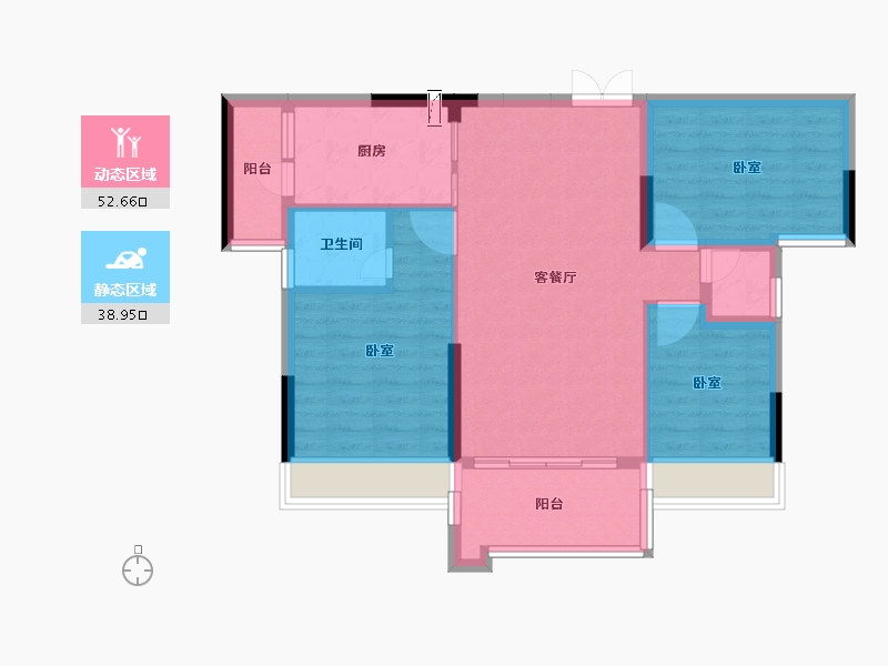 广东省-江门市-雅景臻悦-82.00-户型库-动静分区