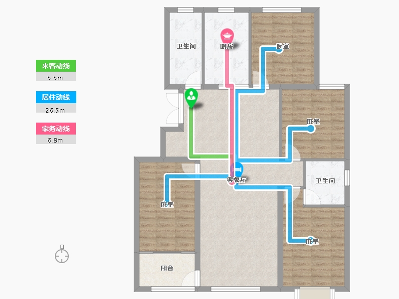 山东省-潍坊市-恒信君悦世家-114.50-户型库-动静线