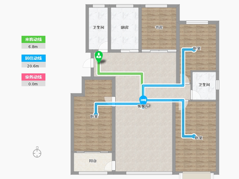 山东省-潍坊市-恒信君悦世家-123.00-户型库-动静线