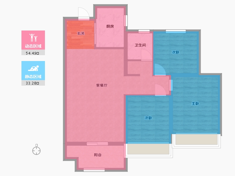 山东省-青岛市-中南紫云集-78.40-户型库-动静分区