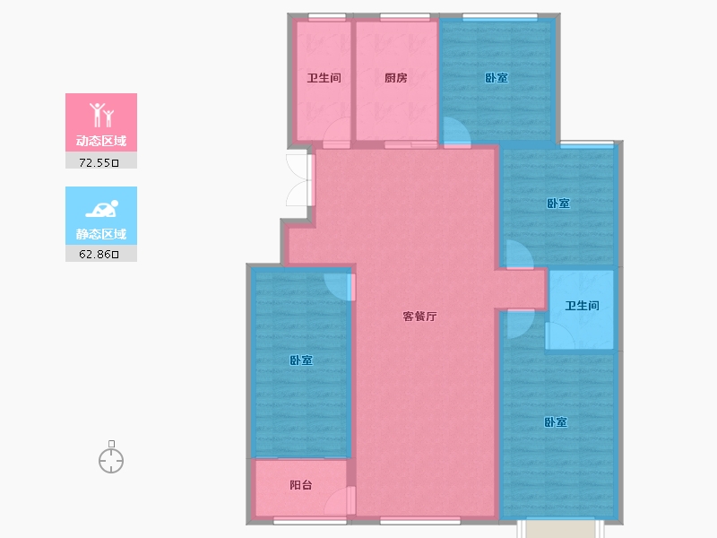 山东省-潍坊市-恒信君悦世家-123.27-户型库-动静分区