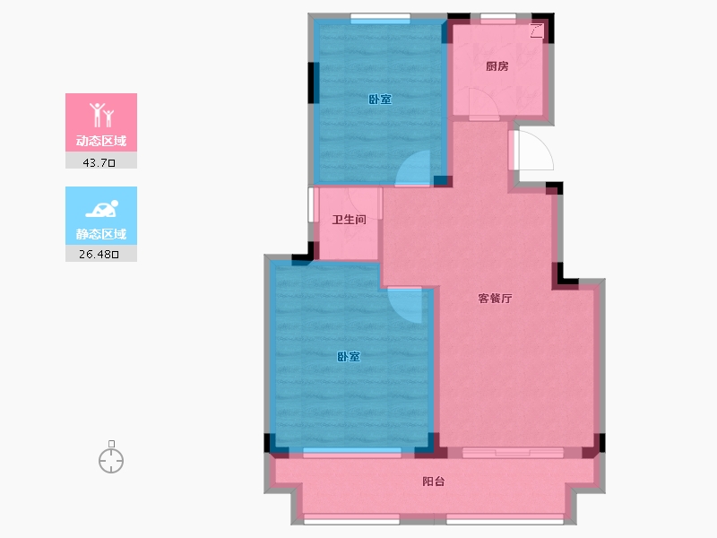 安徽省-宣城市-瑞泰华府-62.04-户型库-动静分区