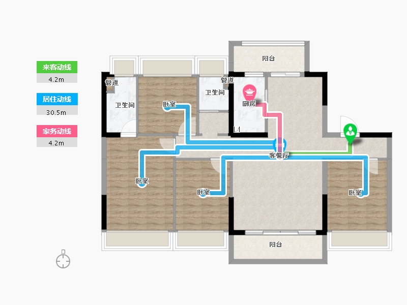 广东省-韶关市-始兴碧桂园-114.00-户型库-动静线