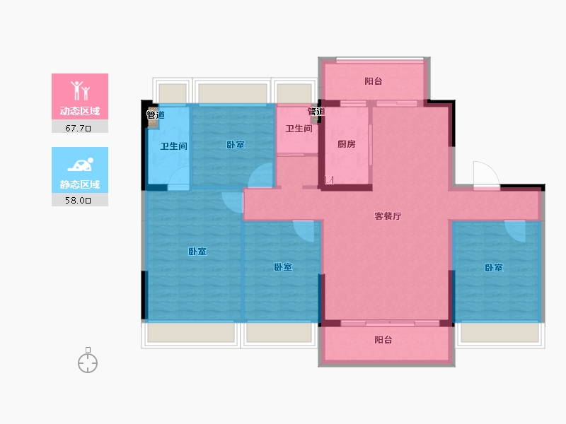 广东省-韶关市-始兴碧桂园-114.00-户型库-动静分区