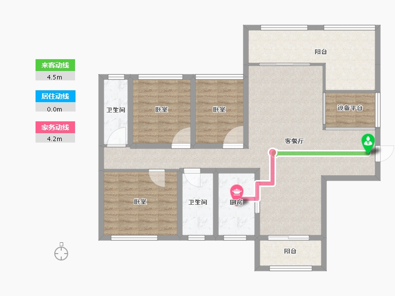 广东省-汕头市-御海天韵雅园-103.99-户型库-动静线