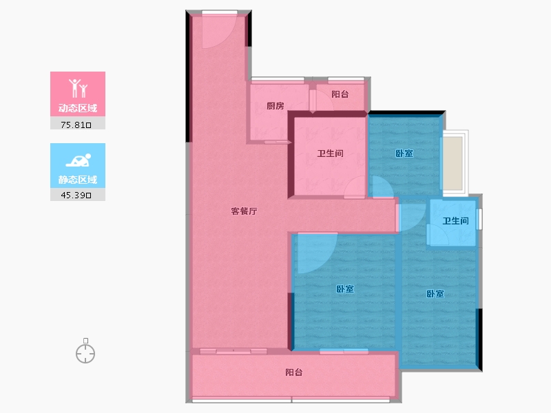 广东省-湛江市-裕达豪庭-109.28-户型库-动静分区