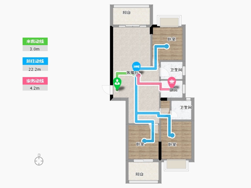 广东省-汕头市-国瑞四季园-78.67-户型库-动静线