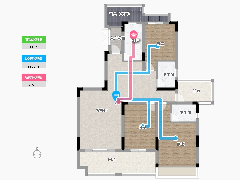 广东省-佛山市-恒大郦湖城-112.00-户型库-动静线