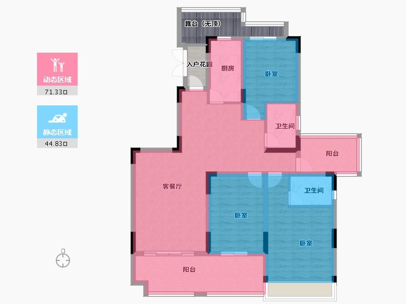 广东省-佛山市-恒大郦湖城-112.00-户型库-动静分区