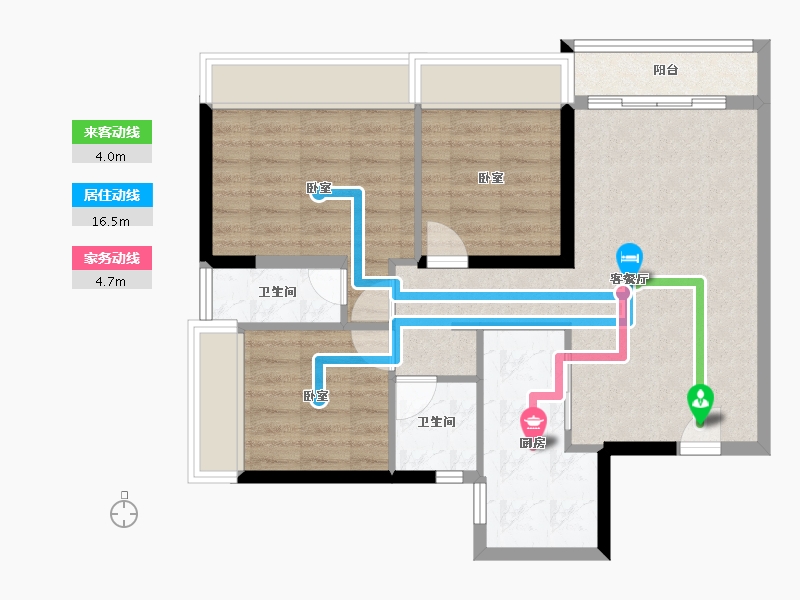 广东省-佛山市-保利和光尘樾-73.94-户型库-动静线