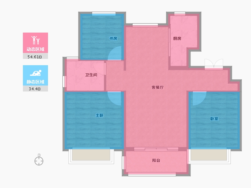 山东省-青岛市-鲁商学府-79.98-户型库-动静分区