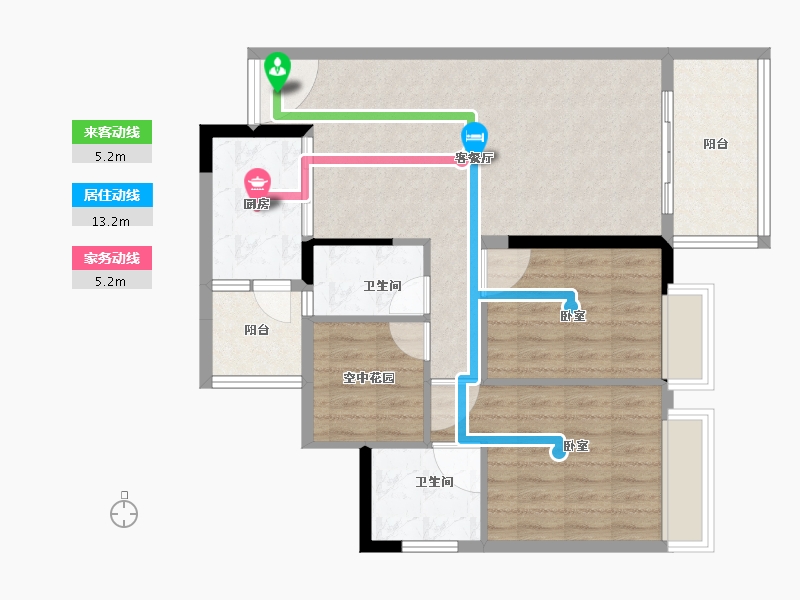 广东省-广州市-合家和府-84.89-户型库-动静线