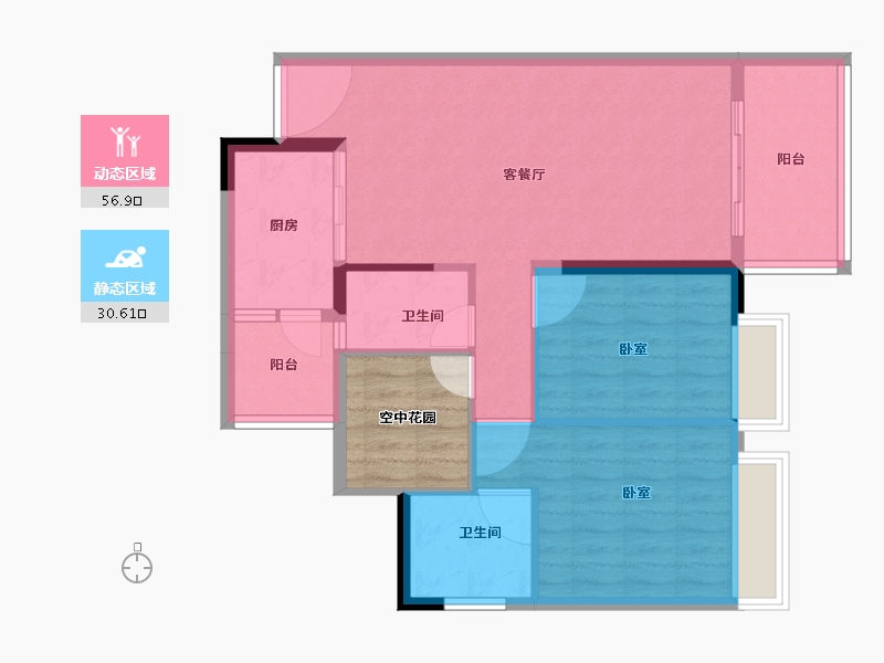 广东省-广州市-合家和府-84.89-户型库-动静分区