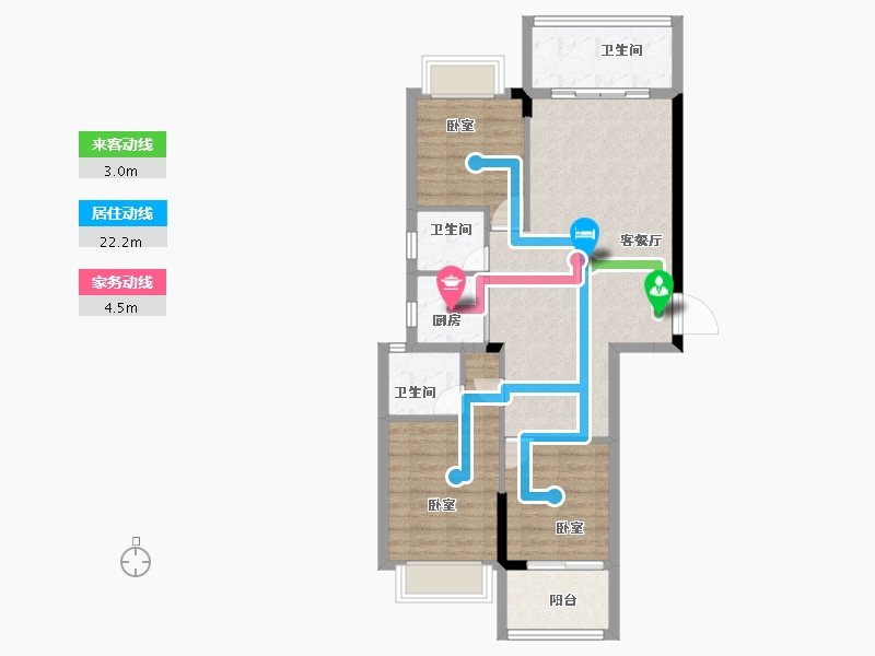 广东省-汕头市-国瑞四季园-80.27-户型库-动静线