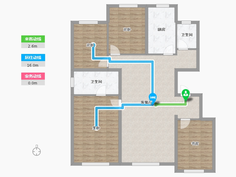 吉林省-长春市-国信净月府-114.94-户型库-动静线