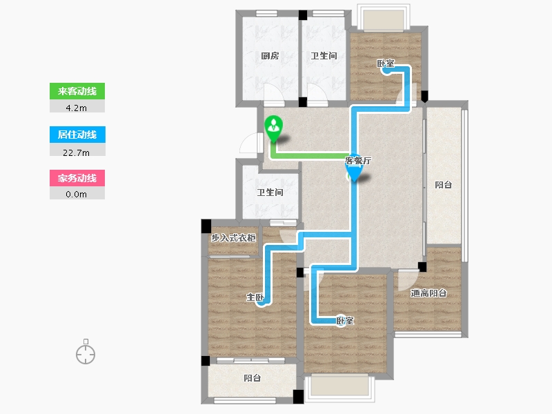 浙江省-宁波市-赛丽丽园-102.81-户型库-动静线