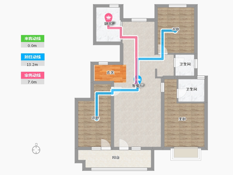 山东省-青岛市-金悦相府-94.40-户型库-动静线