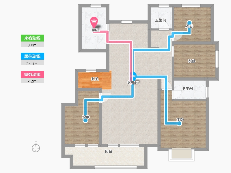 山东省-青岛市-金悦相府-113.60-户型库-动静线