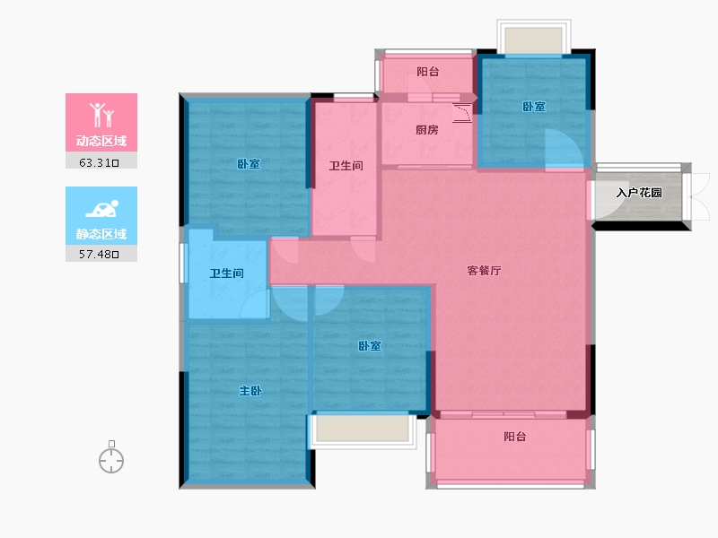 广东省-广州市-大宏锦绣-113.00-户型库-动静分区