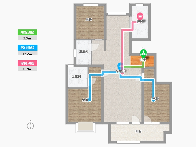 山东省-青岛市-金悦相府-94.40-户型库-动静线