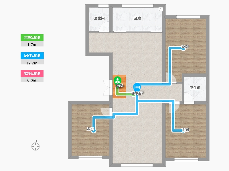 吉林省-长春市-米澜国际-93.24-户型库-动静线