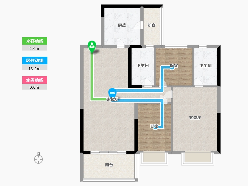 江苏省-镇江市-紫东恒大文化旅游城-93.73-户型库-动静线