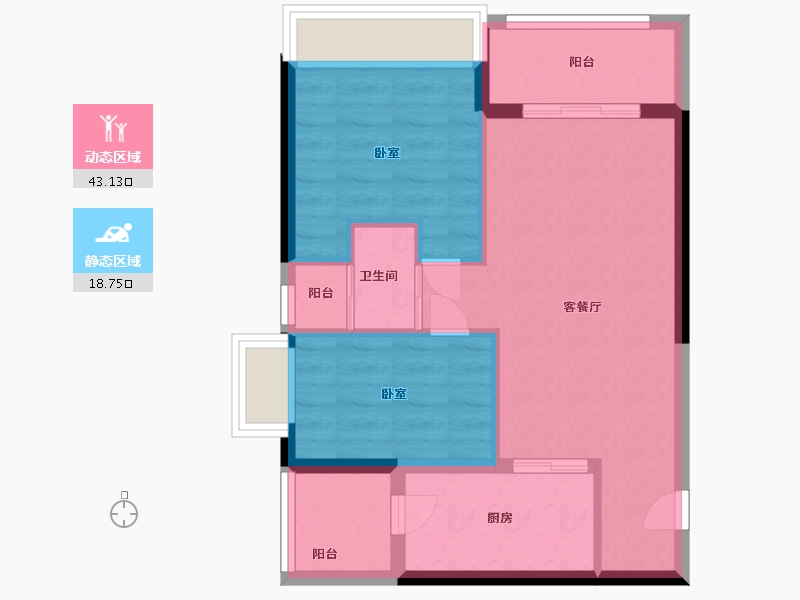 广东省-深圳市-天谷大楼-55.00-户型库-动静分区