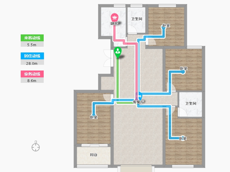 山东省-潍坊市-恒信·金玉豪府-119.99-户型库-动静线