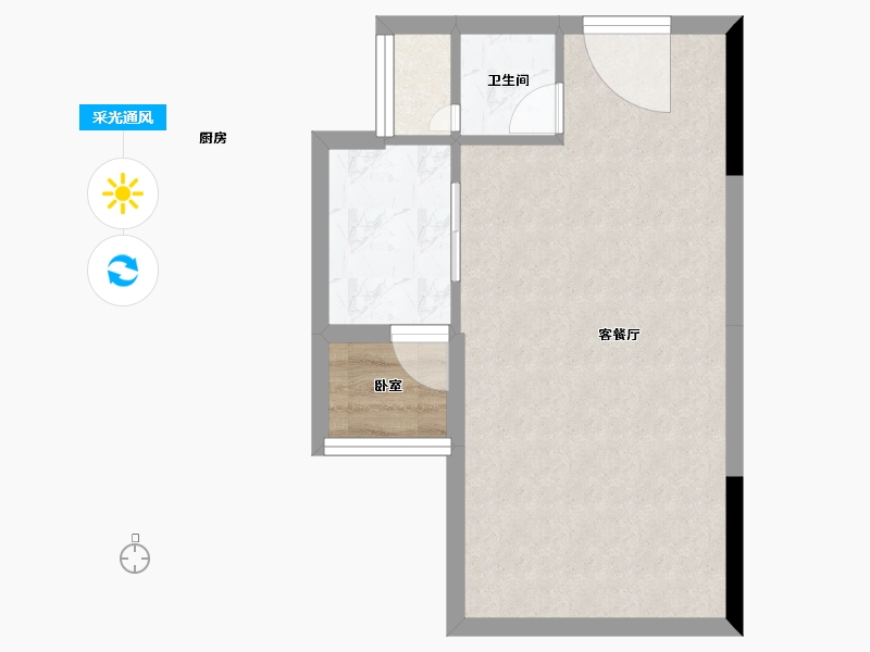 广东省-深圳市-中洲滨海商业中心-37.99-户型库-采光通风