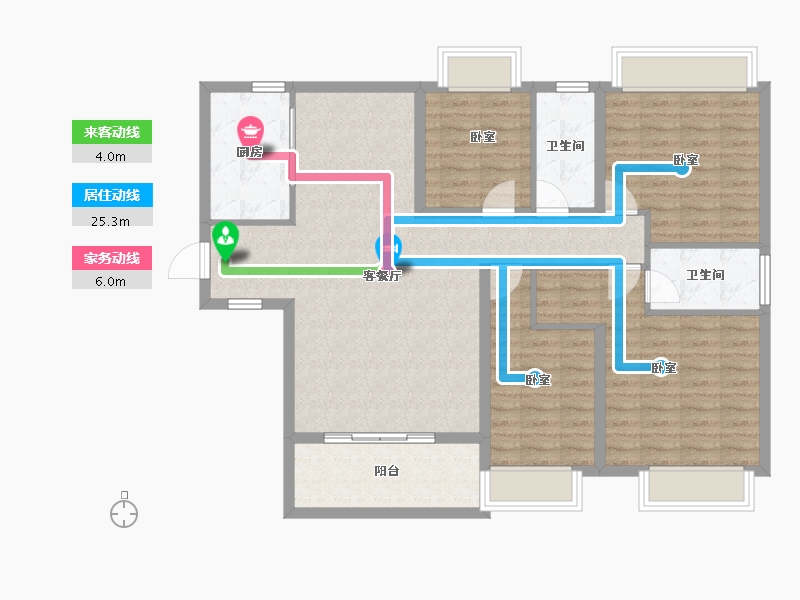 广东省-汕头市-保利和府-107.96-户型库-动静线