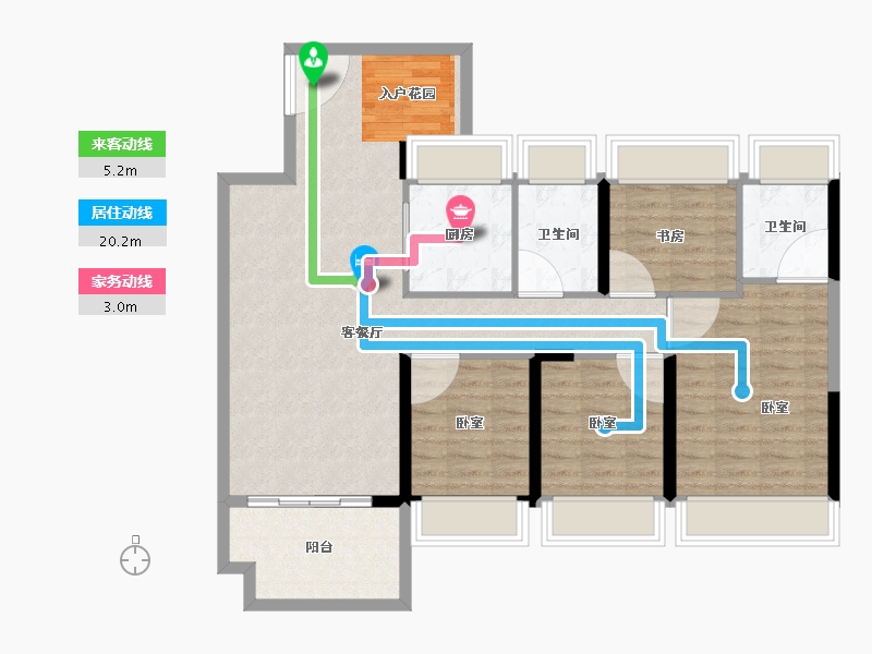 广东省-湛江市-假日名苑-100.50-户型库-动静线