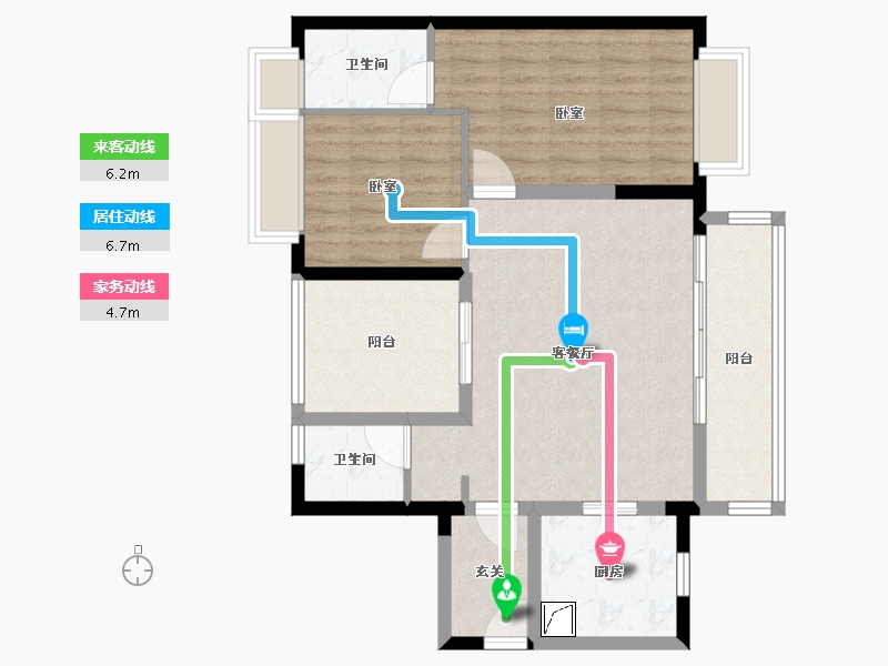 广东省-佛山市-保利时代天珀-84.00-户型库-动静线