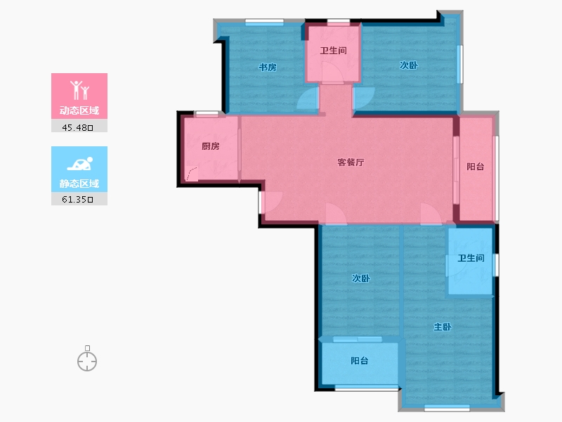 福建省-福州市-名城紫金轩-96.00-户型库-动静分区