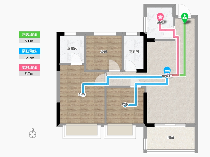 福建省-福州市-万旭天玺-70.00-户型库-动静线