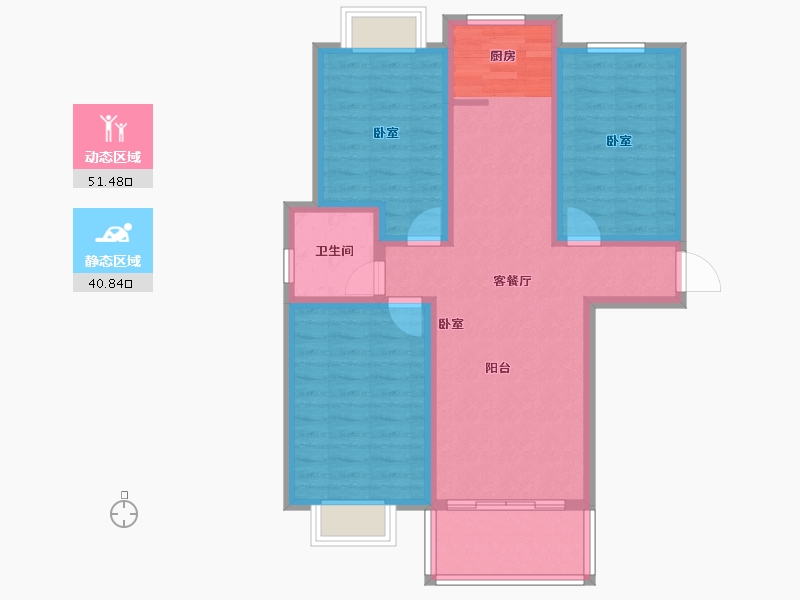 安徽省-黄山市-徽秀园-82.01-户型库-动静分区