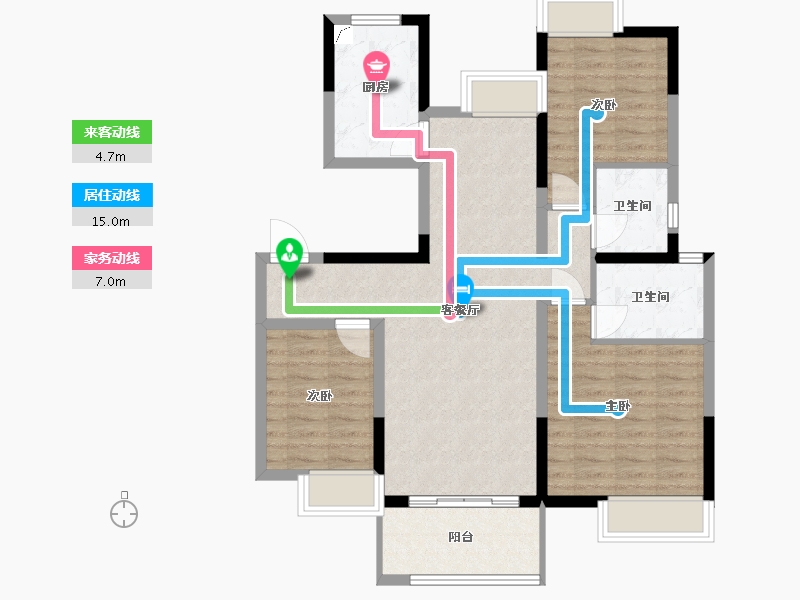 福建省-福州市-琅岐山语城-89.00-户型库-动静线