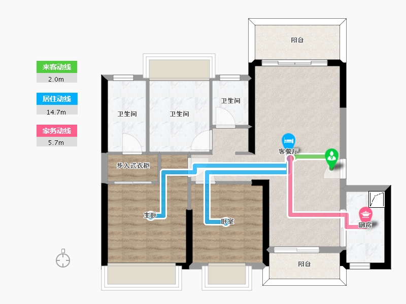 广东省-惠州市-海伦堡·熙岸-77.69-户型库-动静线