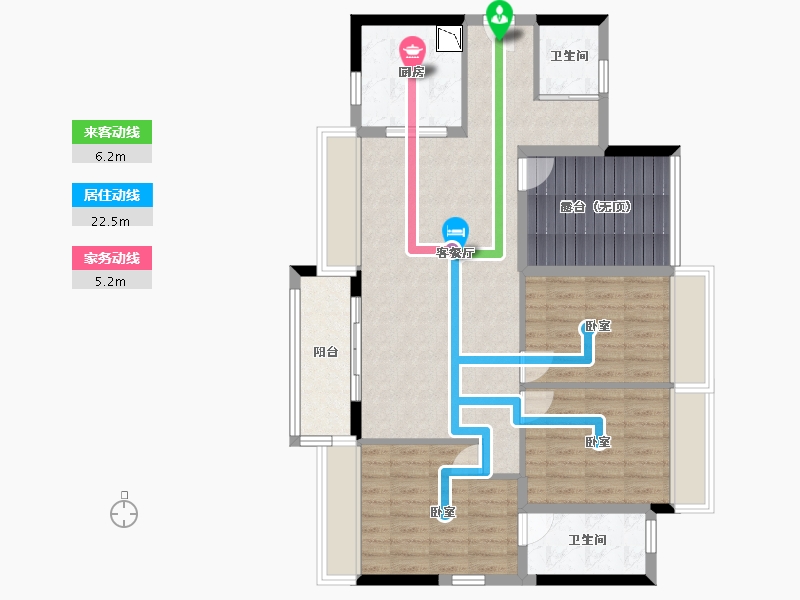 广东省-广州市-万科金域世家-95.42-户型库-动静线