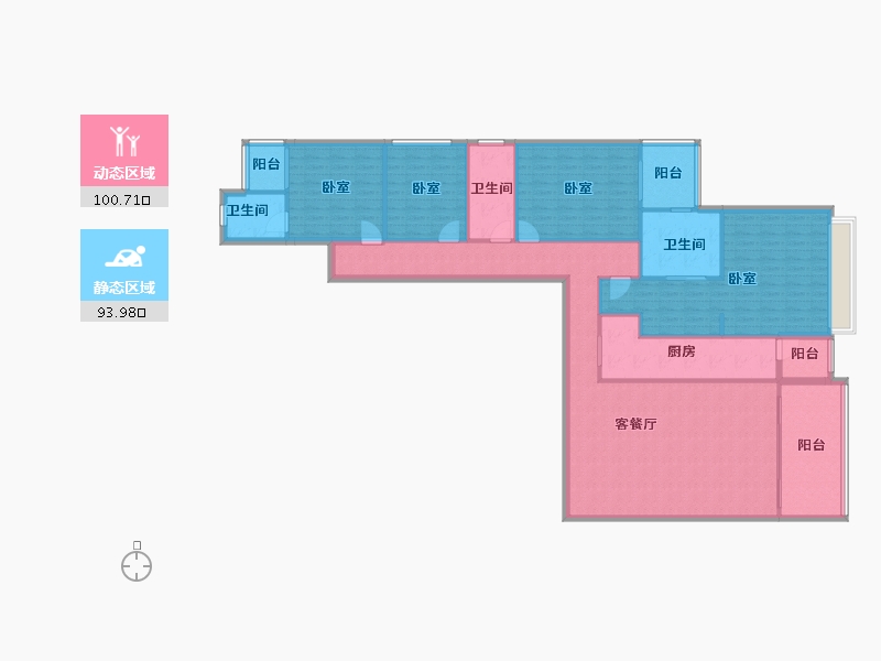 广东省-广州市-西关海·云墅198-178.33-户型库-动静分区