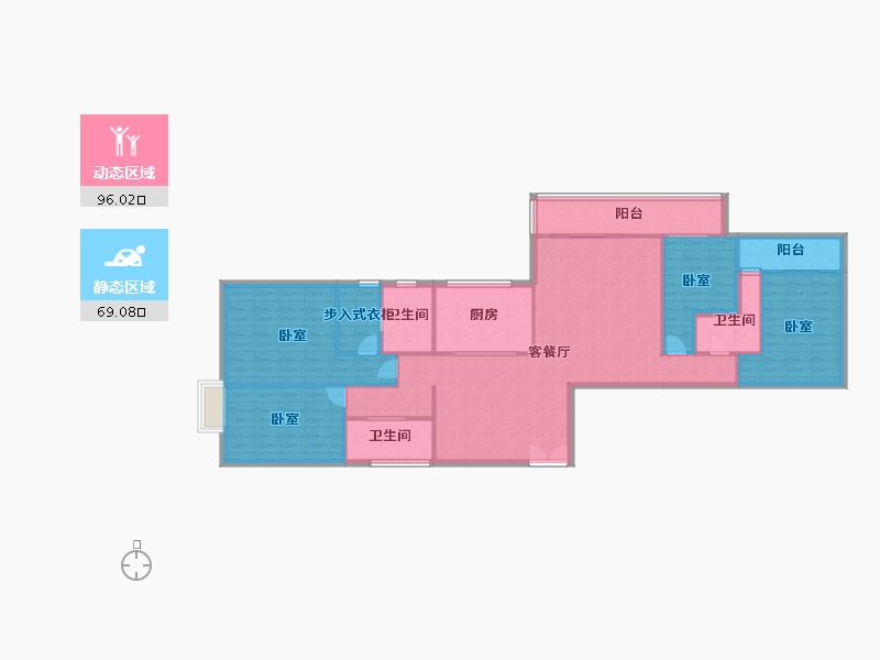 广东省-广州市-西关海·云墅198-151.16-户型库-动静分区