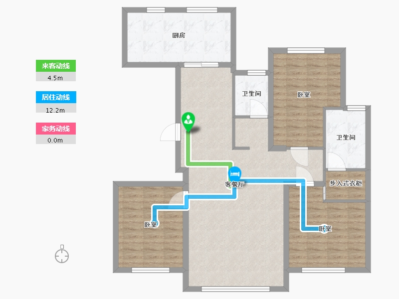 辽宁省-大连市-亿海贤府-104.00-户型库-动静线