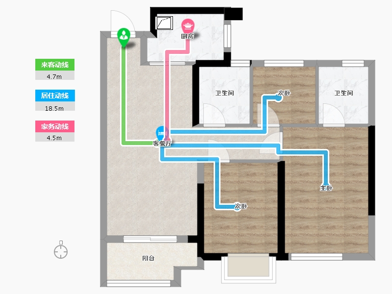 福建省-福州市-望海潮-70.99-户型库-动静线