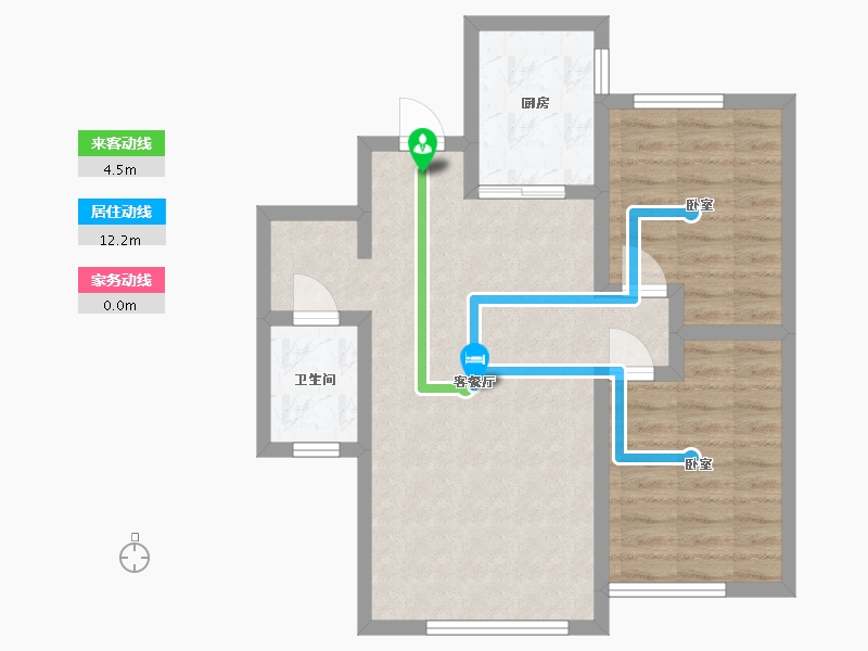 辽宁省-大连市-亿海贤府-65.13-户型库-动静线