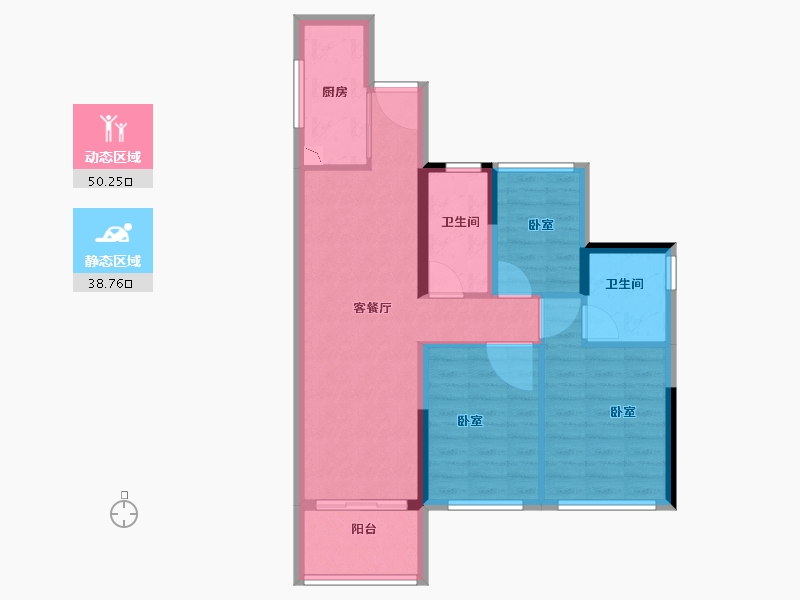 广东省-广州市-越秀·滨湖悦府-79.00-户型库-动静分区