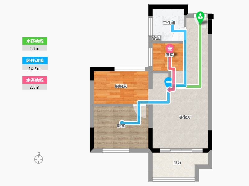 安徽省-黄山市-黄山互助公社-46.00-户型库-动静线